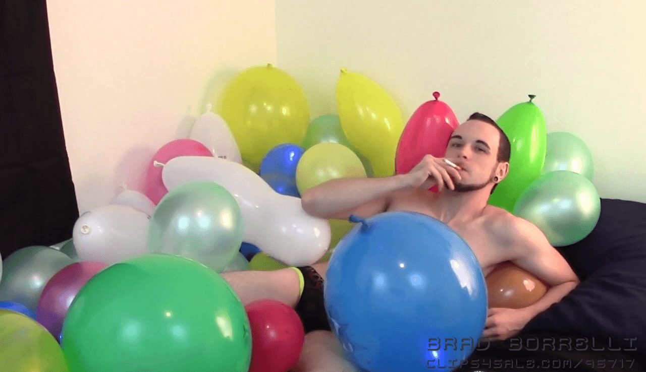 Smoking a Cig and Popping Balloons
